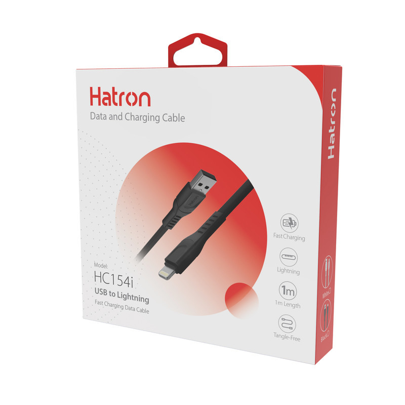 کابل تبدیل USB به لایتنینگ هترون مدل HC154i طول 1متر