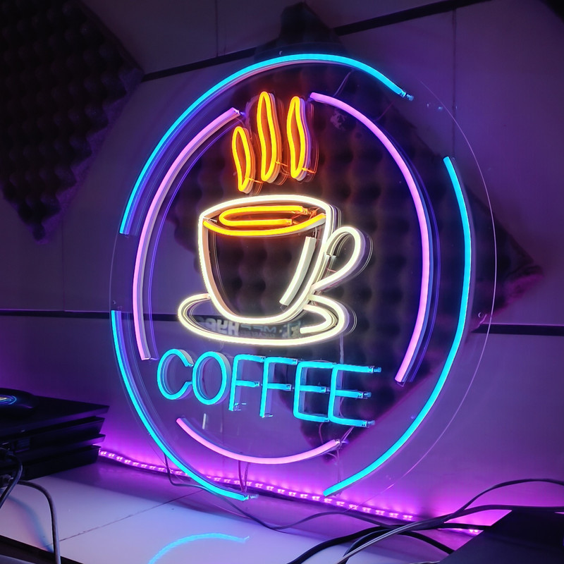 چراغ نئونی طرح coffee کد CO2025
