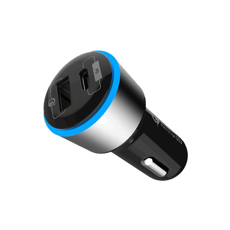 شارژر فندکی 36 وات راک رز مدل Ranger PQ به همراه کابل microUSB  لایتنینگ