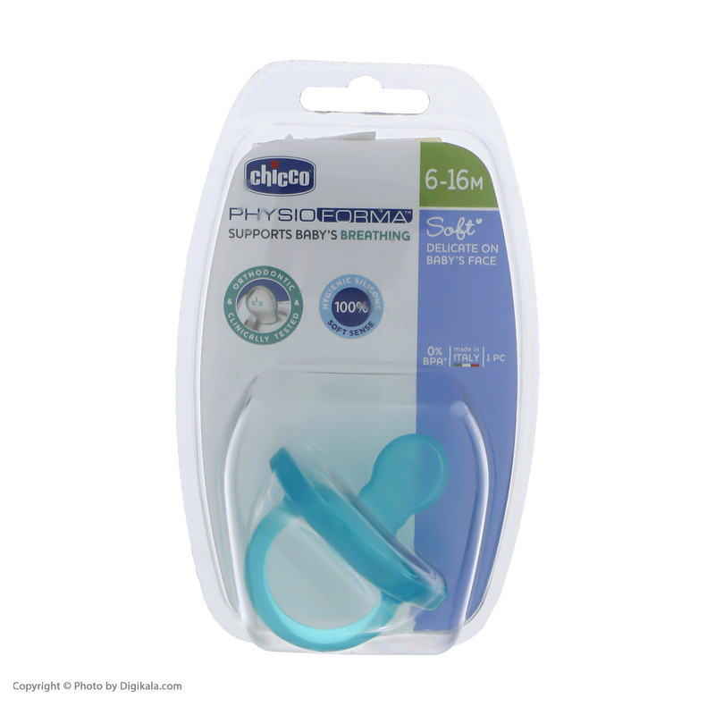 پستانک ارتودنسی چیکو مدل Silicone Physio Soft Soother 6-16m