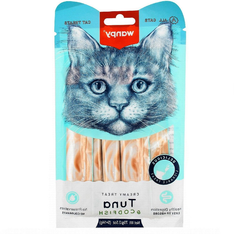 بستنی گربه ونپی مدل Tuna CodFish وزن 70 گرم