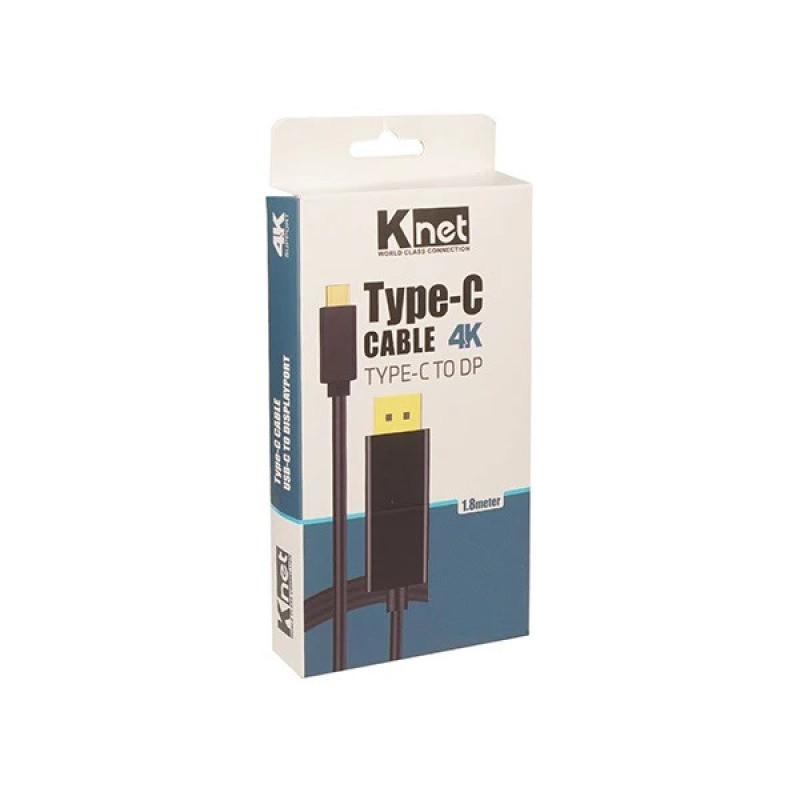 کابل تبدیل USB-C به DisplayPort کی نت مدل K-CUCMDP18