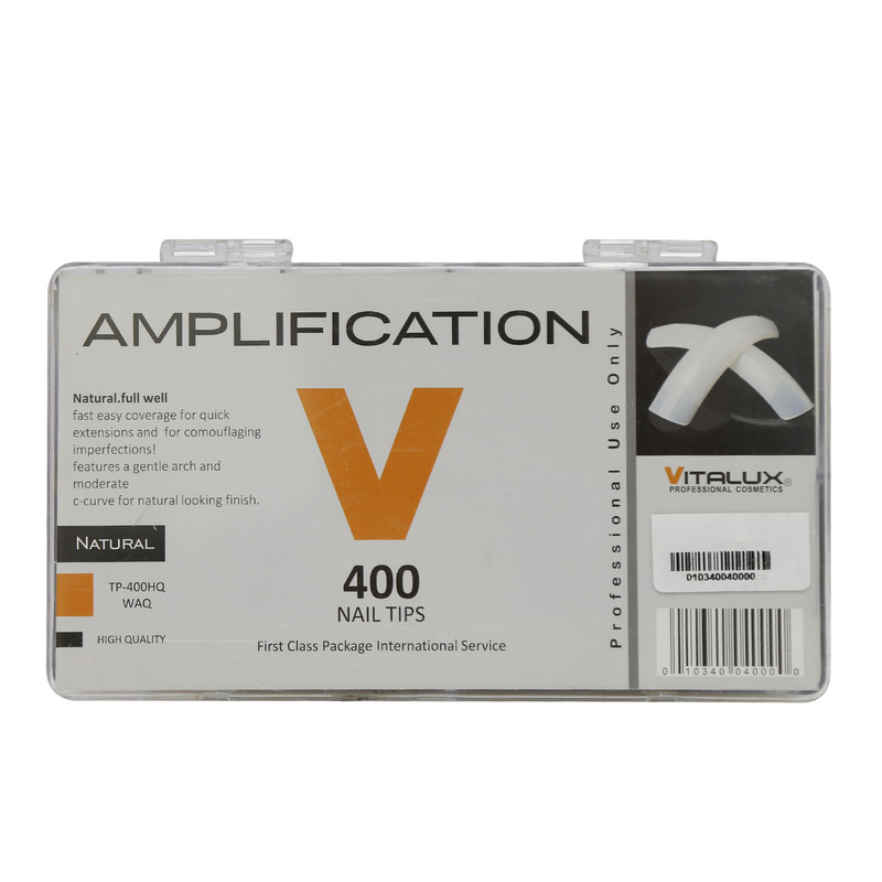 تیپ ناخن ویتا لوکس مدل AMPLIFICATION بسته 400 عددی