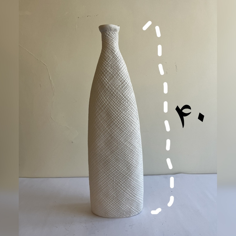 گلدان دکوری مدل حصیری مجموعه ۲ عددی