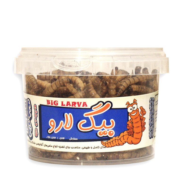 غذای خشک پرنده و خزنده بیگ لارو مدل B6 وزن 60 گرم