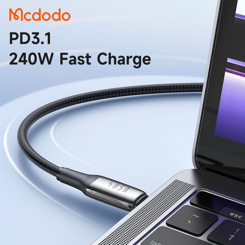 کابل USB-C مک دودو مدل 240W USB 4 طول 1.2 متر