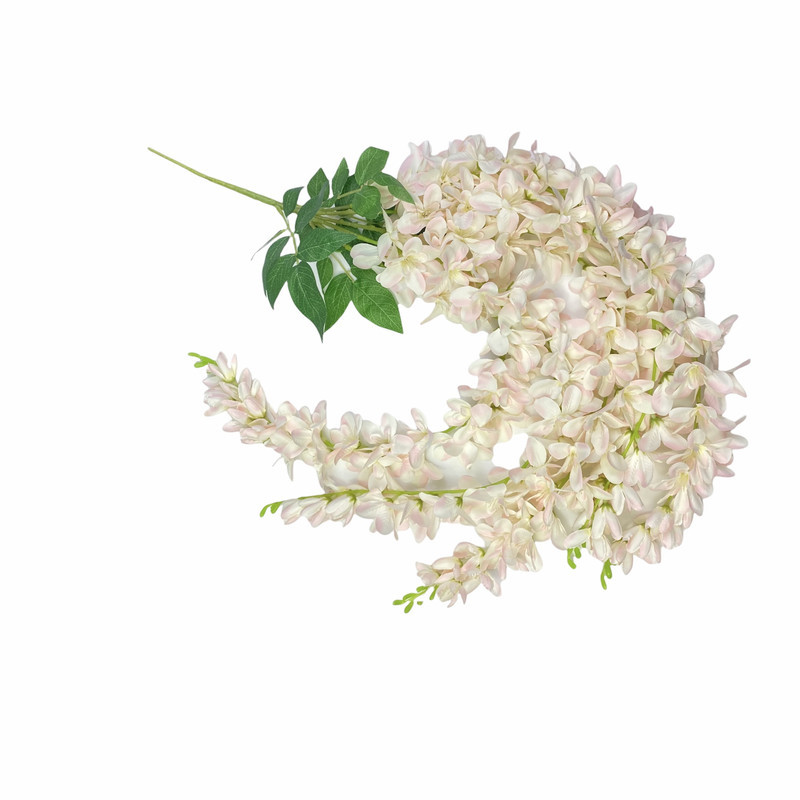 گل مصنوعی آویز ارکیده 5 شاخه قابل تنظیم، مناسب فضای باز و گل‌های آپارتمانی، نصب دیواری و آویزی، ابعاد 85x23x5 سانتی‌متر، وزن 110 گرم، کد A09