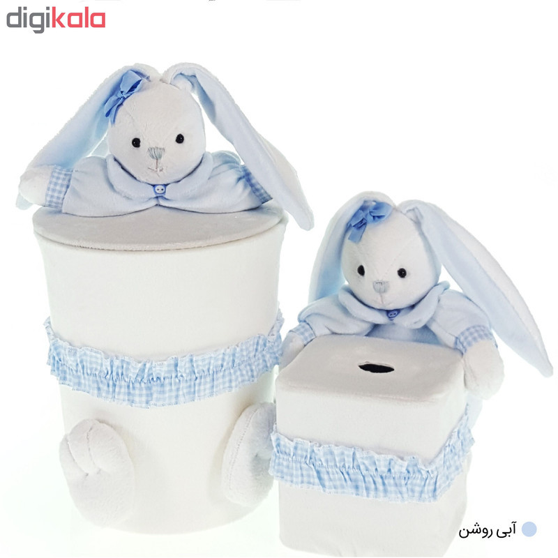 ست سطل و جادستمال اتاق کودک طرح خرگوش رابیت