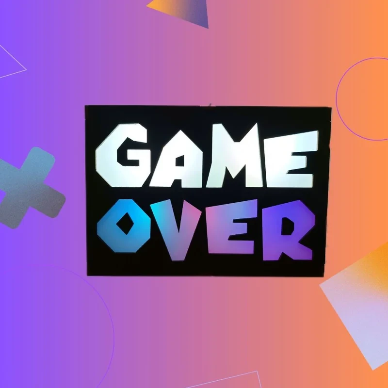 آیکون لایت گیم لند پلاس مدل GAME OVER