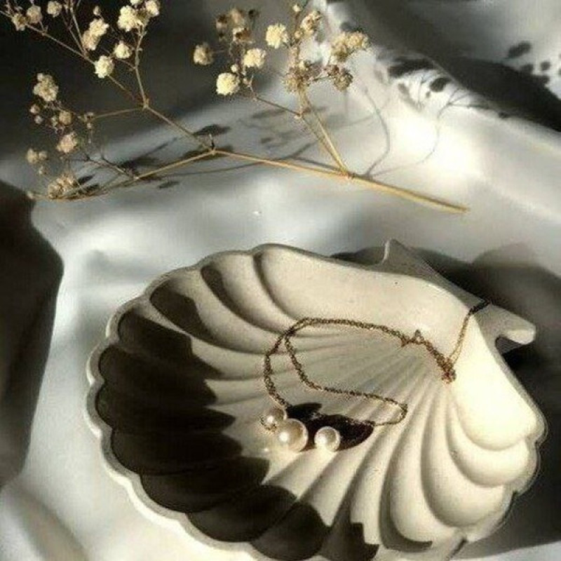 ظروف هفت سین مدل صدف تخت مجموعه 7 عددی