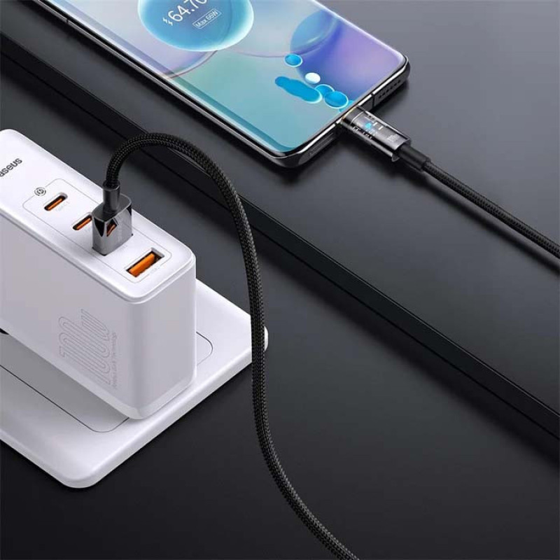 کابل تبدیل USB به USB-C بیسوس مدل Explorer CATS000301 به طول 2 متر
