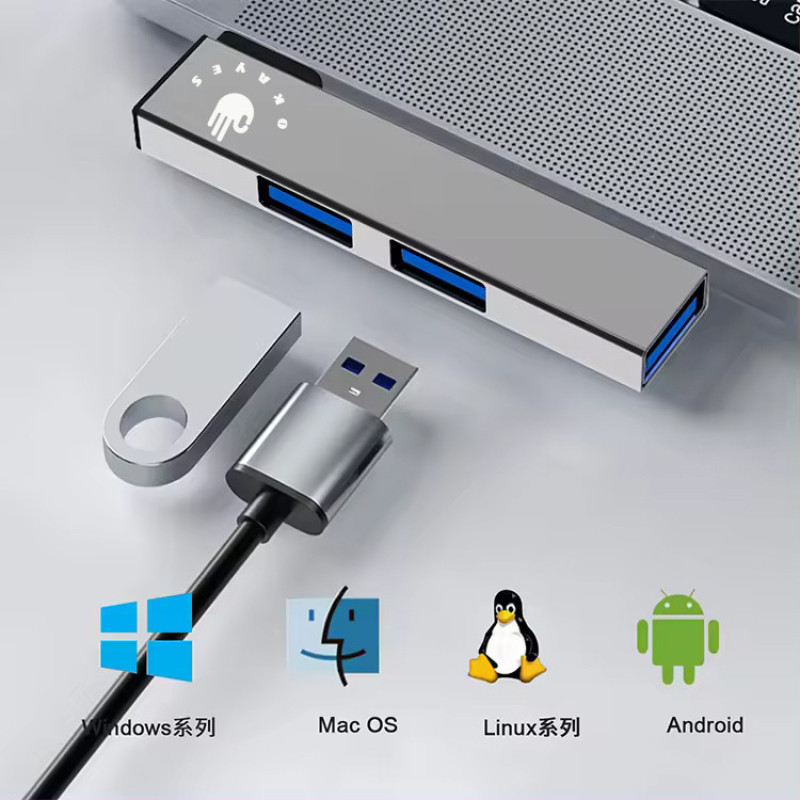 هاب 3 پورت USB-C اکی یس مدل HUB300TYPEC