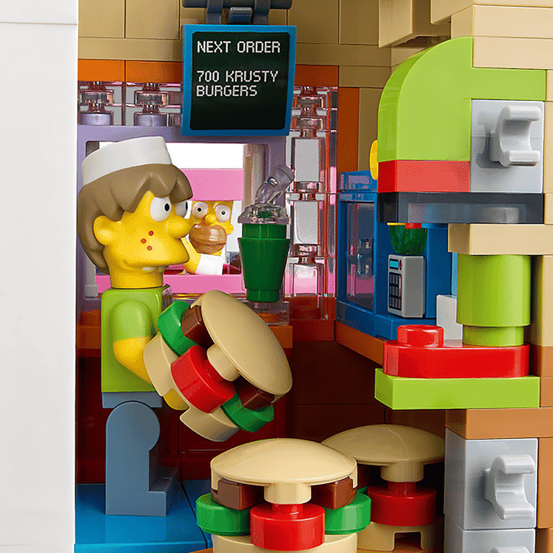 لگو 1635 تکه سری Icons مدل The Simpsons: Krusty Burger کد 10352