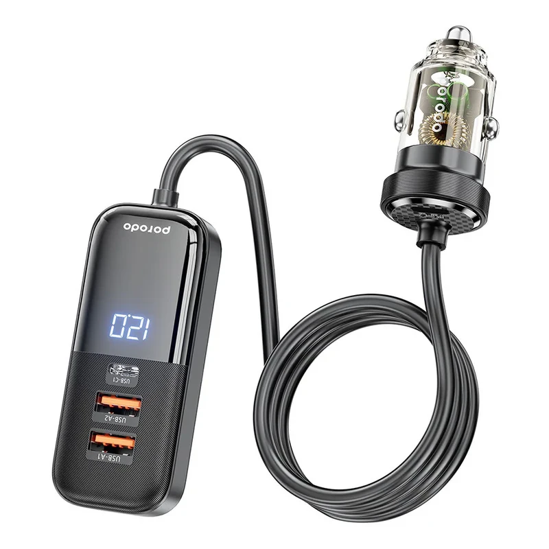 شارژر فندکی 120 وات 4 پورت پرودو مدل PD-120TMCC