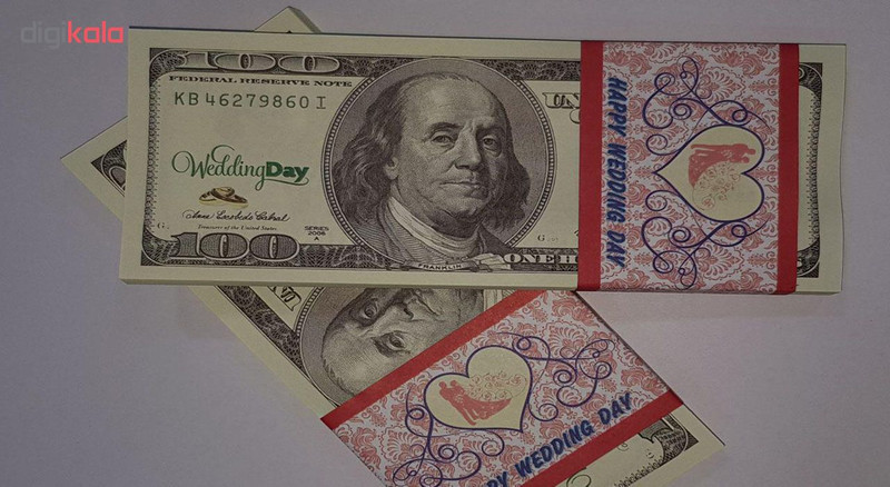اسکناس تزئینی مدل دلار بسته 100 عددی