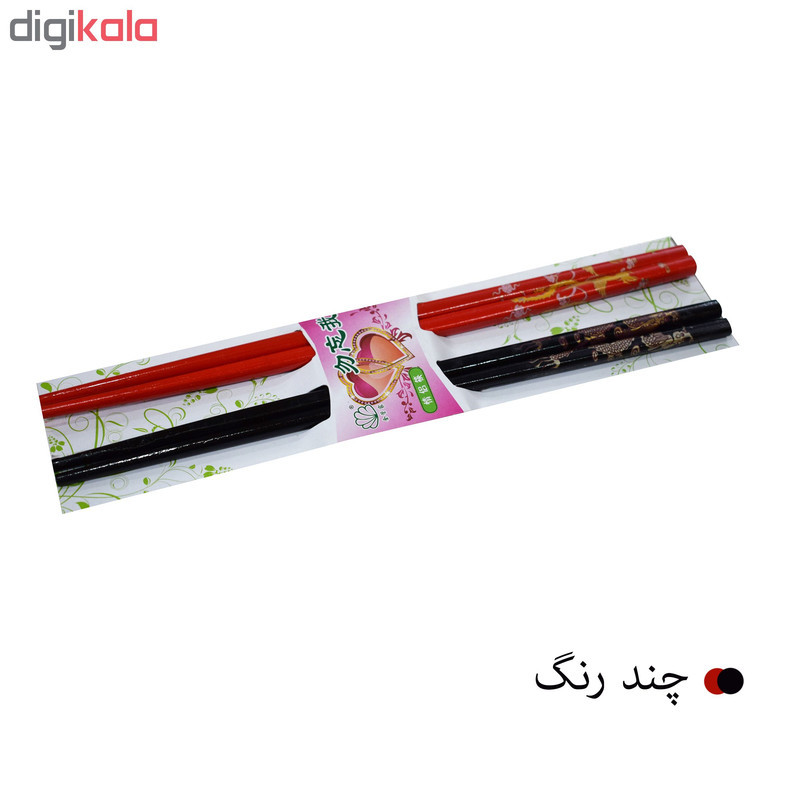 چوب غذاخوری چاپستیک مدل 001 بسته 4 عددی