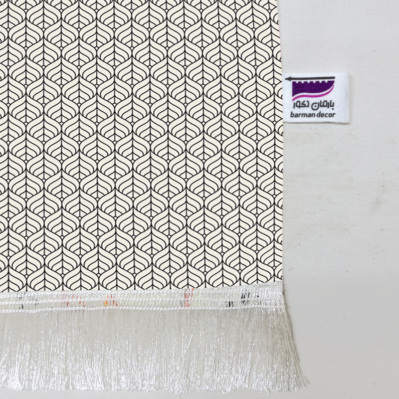شال مبل بارمان دکور طرح گلبرگ کد 63 سایز 98x180 سانتی متر