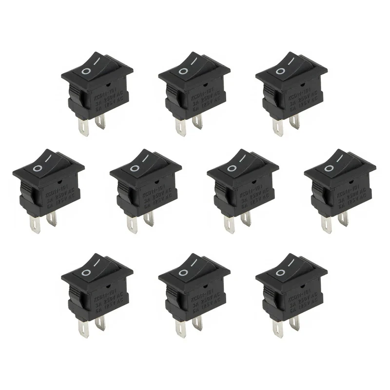 کلید راکر مدل 2 پایه KCD1-11 بسته 10 عددی