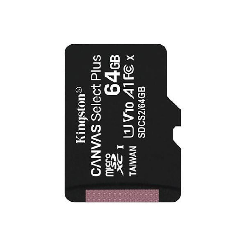کارت حافظه microSDXC کینگستون مدل CANVAS کلاس 10 استاندارد UHS-I U1 سرعت 100MBps ظرفیت 64 گیگابایت