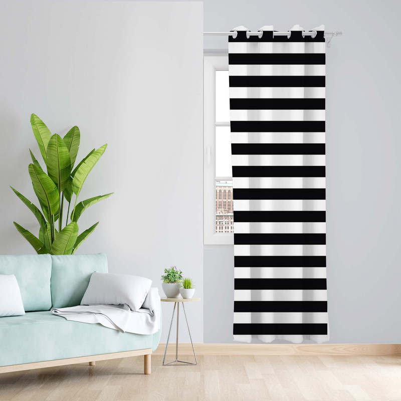 پرده طرح راه راه مدل مخمل پانچی کد 5318R z سایز 140x200 سانتی متر