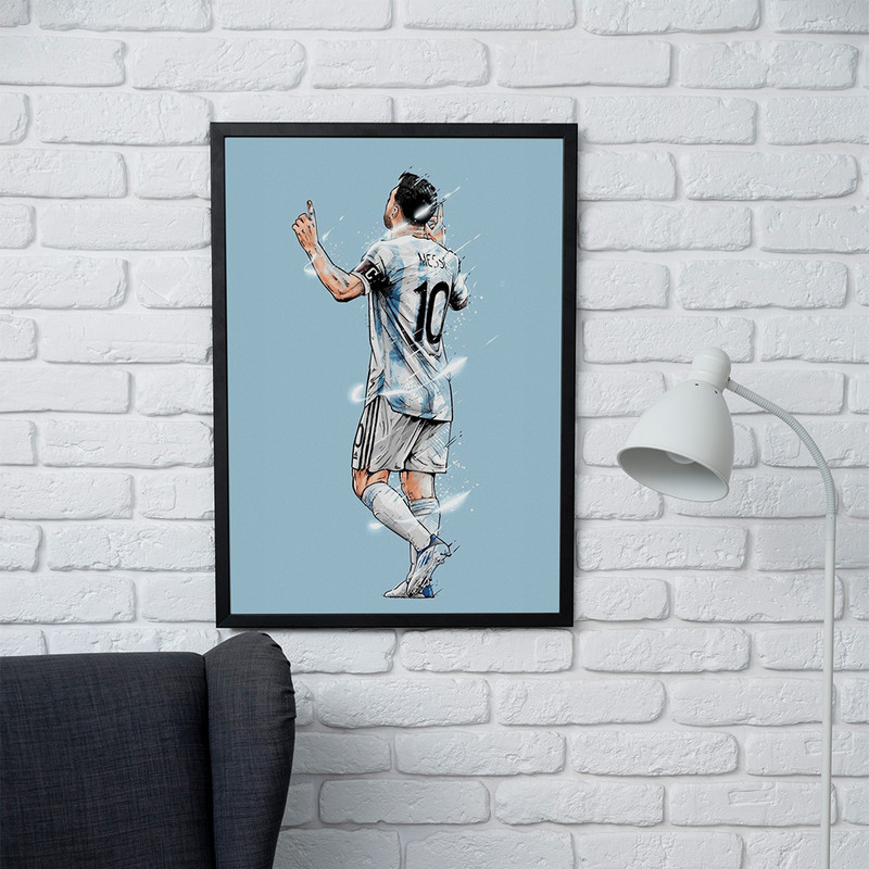تابلو مدل دیواری طرح مسی Messi کد FD492
