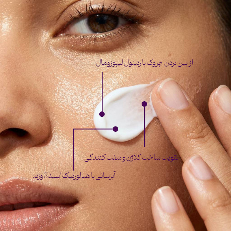 کرم ژل ضد چروک باب ایور مدل رتینول لیپوزومال 1 درصد + هیالورونیک اسید 3 وزنه مناسب برای انواع پوست حجم 40 میلی لیتر