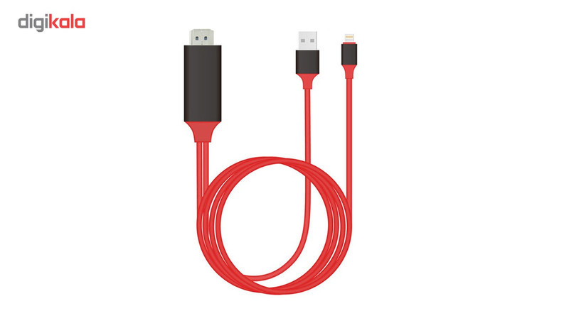 کابل تبدیل لایتنینگ به HDMI ارلدام مدل ET-W5 به طول 2 متر