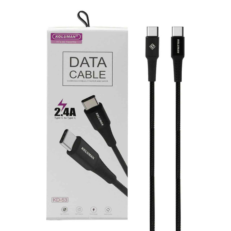 کابل USB-C کلومن مدل KD-53 طول 1 متر