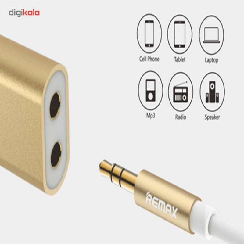 کابل AUX ریمکس مدل RL-S20 3.5 Audio Sharing طول 0.25 متر