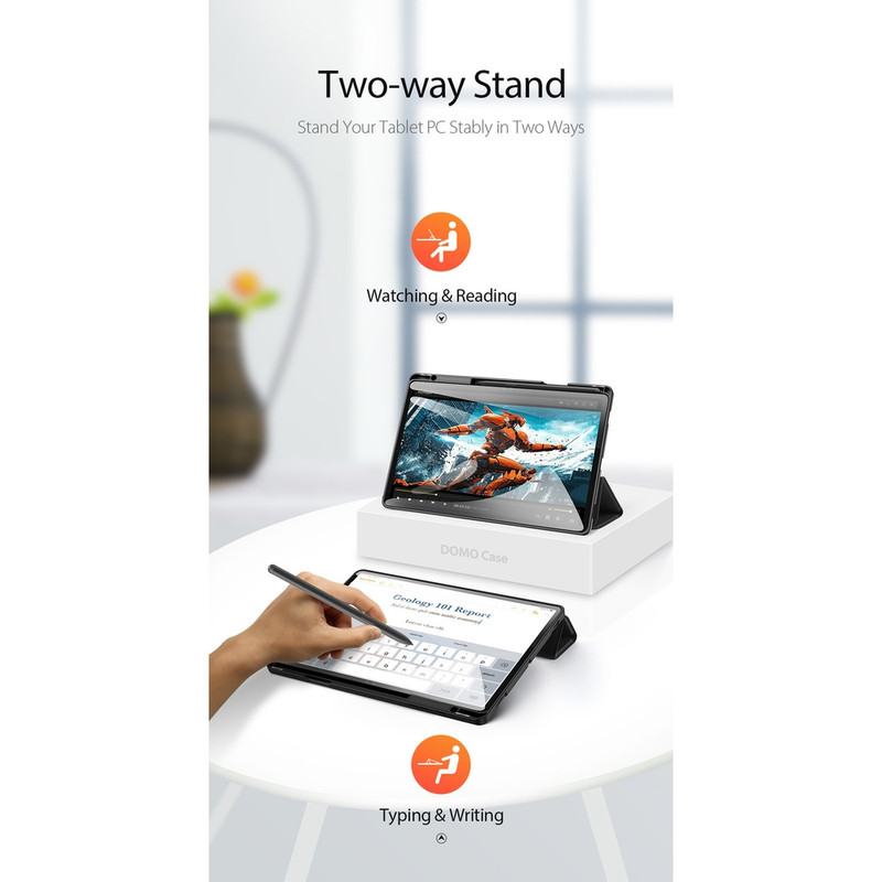 کیف کلاسوری بادیگارد مدل Domo مناسب برای تبلت سامسونگ Galaxy Tab S10 Plus