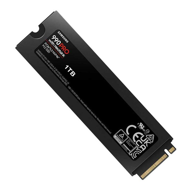 اس اس دی اینترنال PCIe Gen4 x4 سامسونگ مدل SSD SAMSUNG 990 PRO w Heatsink 1TB M.2 ظرفیت 1 ترابایت