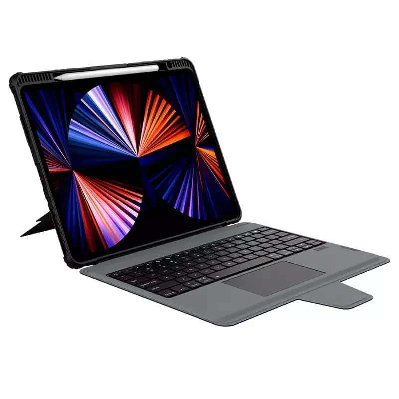 کیف کلاسوری کیبورد دار نیلکین مدل Bumper Combo مناسب برای تبلت اپل iPad Pro 12.9 2022 iPad Pro 12.9 2021 iPad Pro 12.9 2020