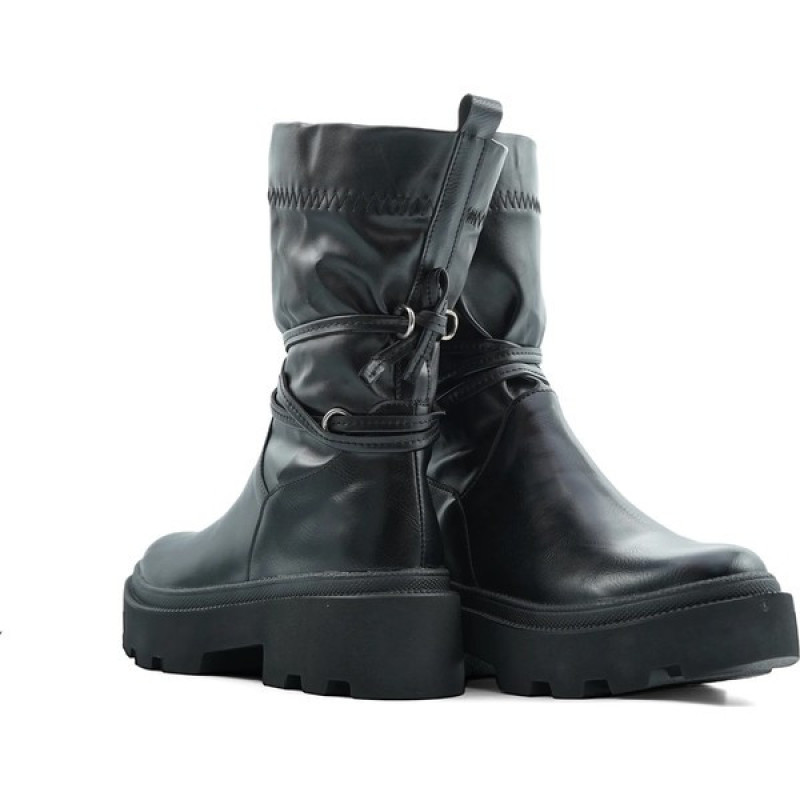 کفش نیم بوت زنانه استرج بندی مدل 0117_Boots