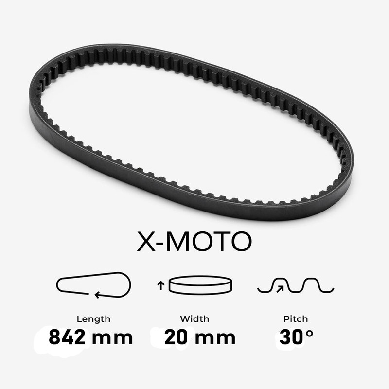 تسمه موتور سیکلت ایکس موتو مدل X-Moto MRT 842 مناسب برای طرح کلیک