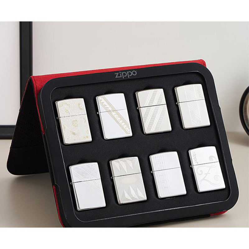 کیف فندک زیپو طرح ZIPPO COLLECTOR CASE کد 142653  مدل هشت عددی
