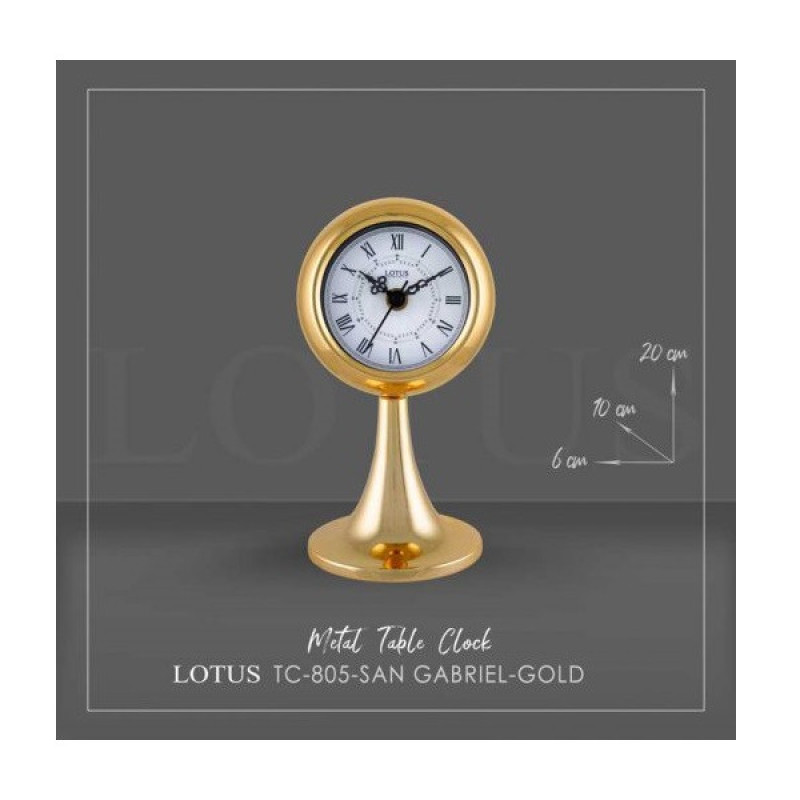 ساعت رومیزی لوتوس مدل TC-805-GOLD SAN GABRIEL