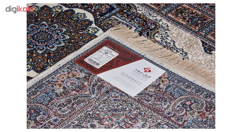 فرش ماشینی فرش سهند کد VF14.5K زمینه کرم