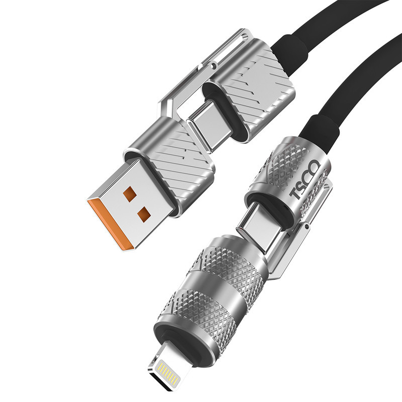کابل تبدیل USBUSB-C به لایتنینگUSB-C تسکو مدل GCA 240W طول 1.2 متر