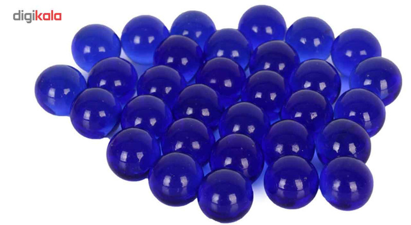 تیله شیشه ای مداد چوبی مدل Navy Blue بسته 50 عددی