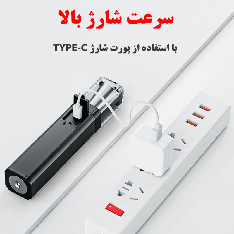 چراغ قوه دستی لدیلند مدل GO-G58 با نور چند رنگ