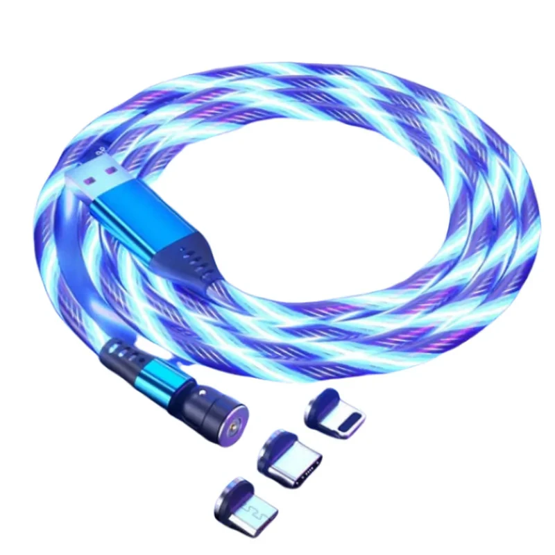 کابل تبدیل مغناطیسی USB به لایتنینگ  MicroUSB  USB-C زینکو مدل 3×1 طول 1 متر