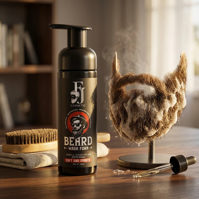 شامپو شست و شوی ریش و سبیل افجه مدل BEARD-WfA مناسب برای انواع مو حجم 150 میلی لیترهمراه با کرم نرم کننده ریش و سبیل افجه مدل Balm01 مناسب برای انواع مو با حجم 50 میلی‌لیتر