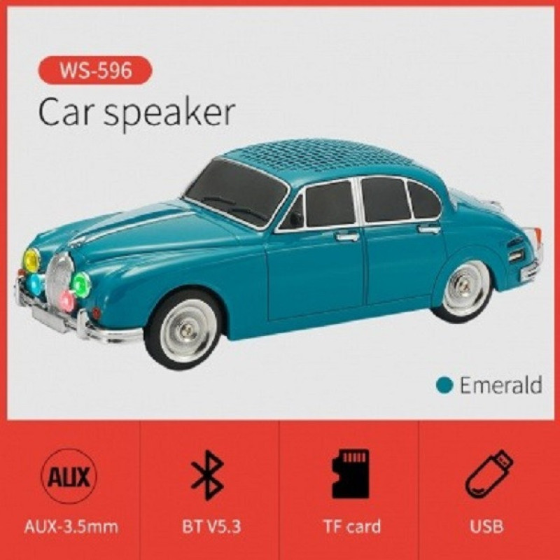 اسپیکر بلوتوثی قابل حمل وستر مدل WS-596 طرح ماشین کلاسیک