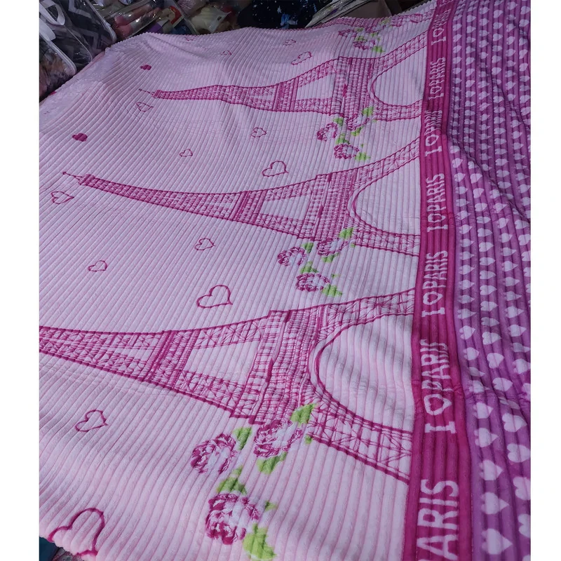 پتو مسافرتی 2 نفره مدل کرکره ای کد 33 سایز 240x200 سانتی‌متر