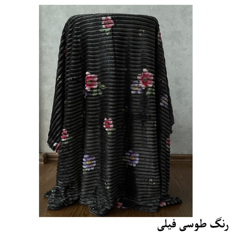 پتو مسافرتی 1 نفره هنرمند مدل بابونه سایز 200x160 سانتی‌متر