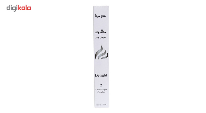 شمع مینا مدل Delight 11002W01 بسته 2 عددی