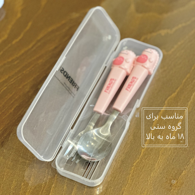 قاشق و چنگال کودک مدل دایناسور کد 2024