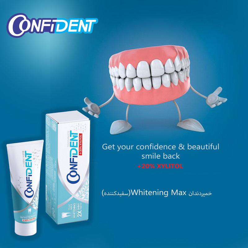 خمیر دندان کانفیدنت مدل Whitening-Max حجم 100 گرم