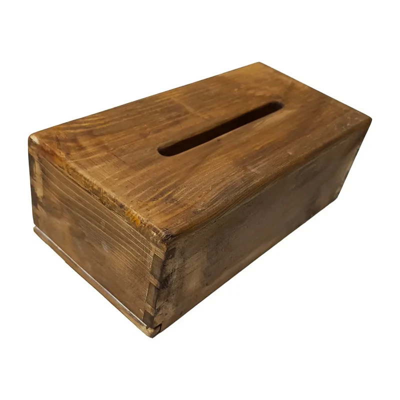 جعبه دستمال کاغذی مدل چوب روسی کد 01