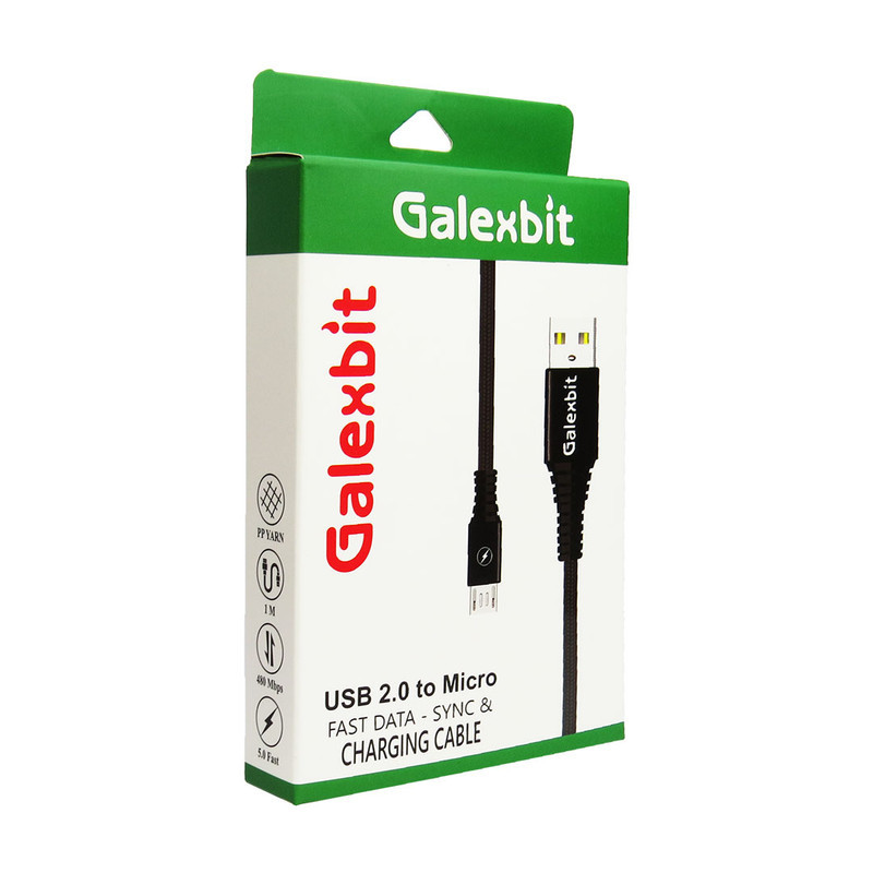 کابل تبدیل  USB به microusb گلکسبیت مدل کنفی طول 1 متر